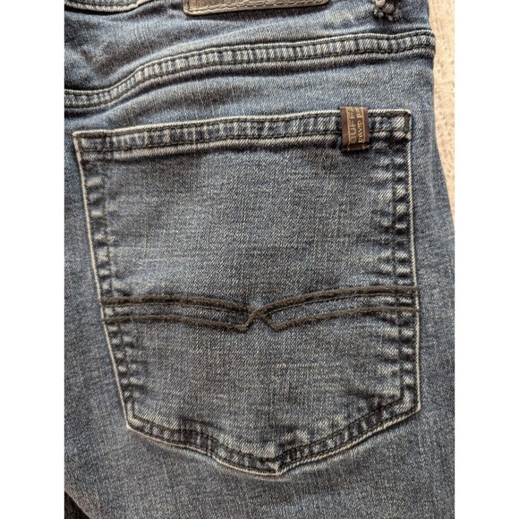 Buffalo David Bitton Jeans Mens 34x32 Straight Stretch Branded Studs Buttons - Picture 6 of 13